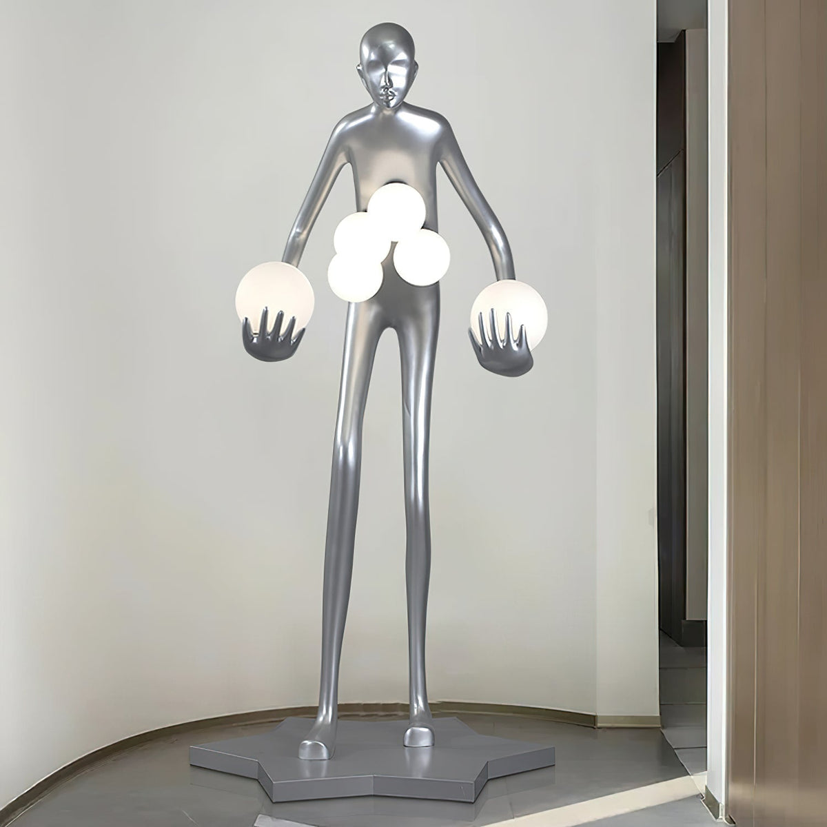 Silvaris sculpturale vloerlamp