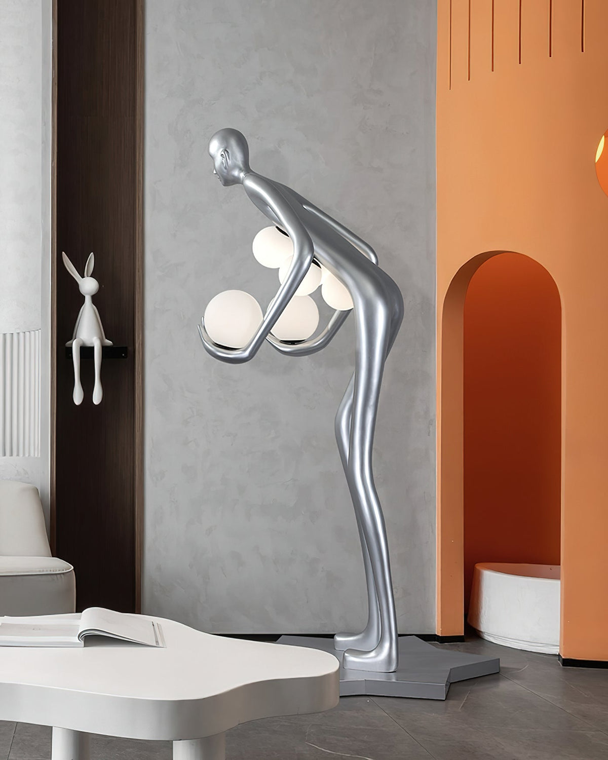 Silvaris sculpturale vloerlamp