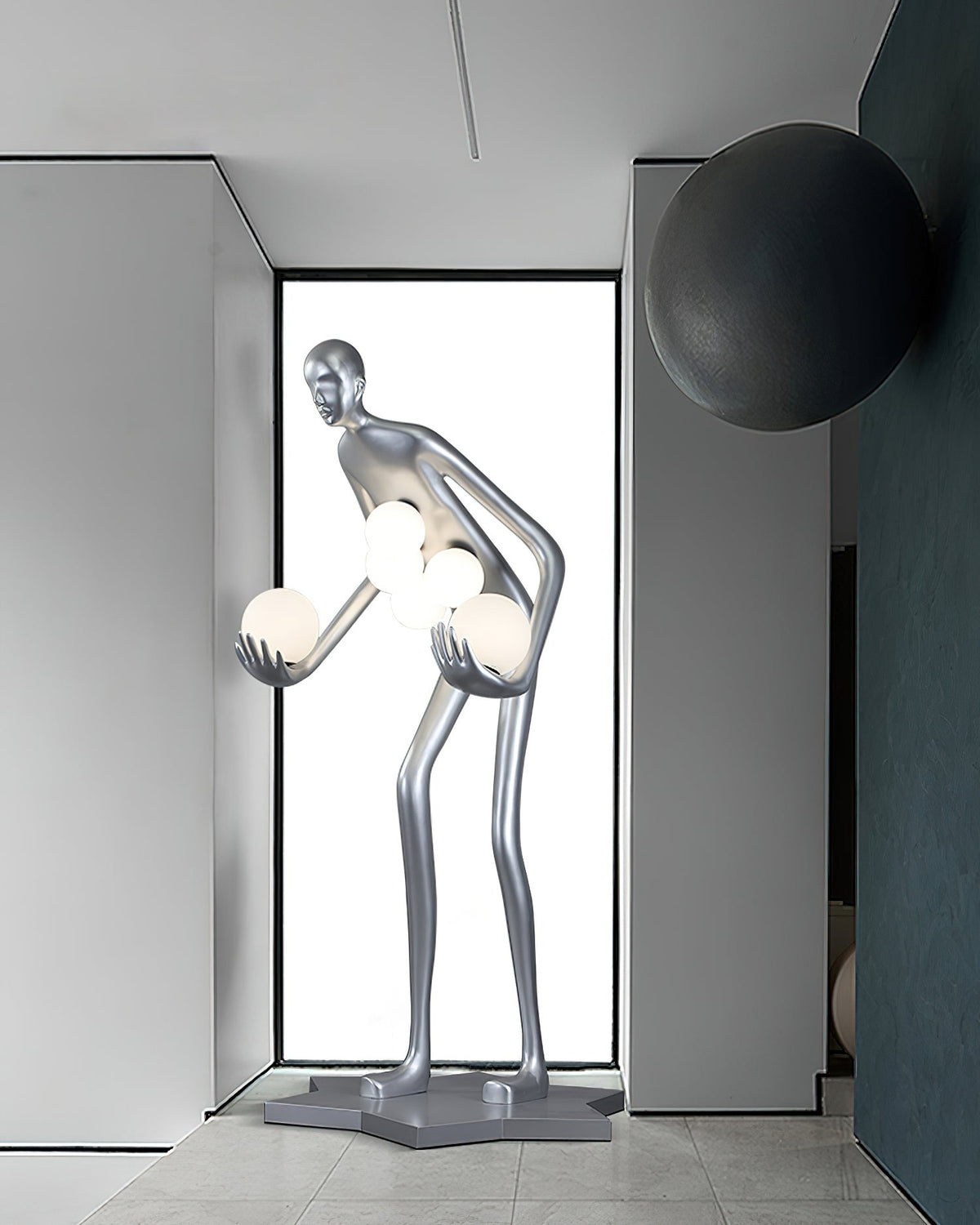 Silvaris sculpturale vloerlamp