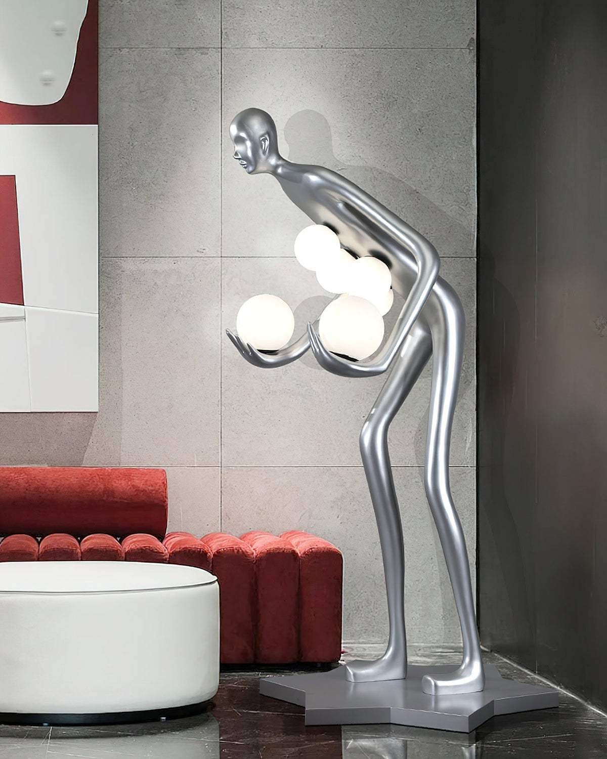 Silvaris sculpturale vloerlamp