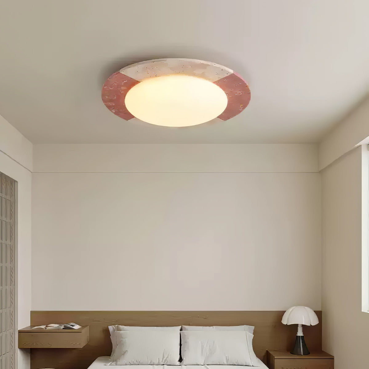 Zeraeos travertin plafondlamp