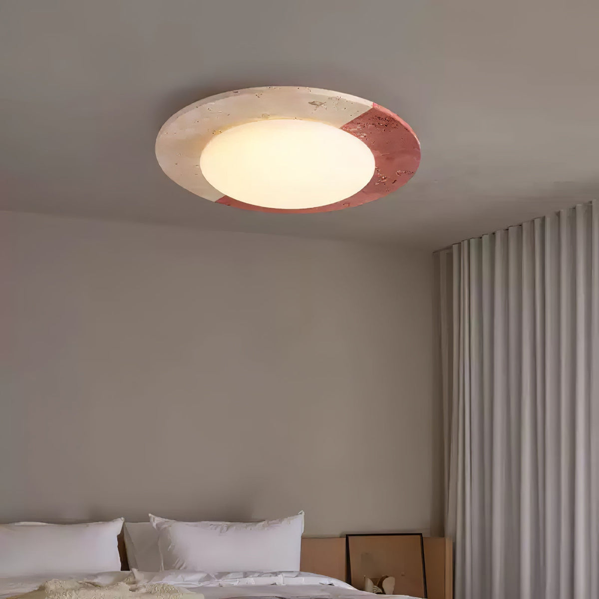 Zeraeos travertin plafondlamp