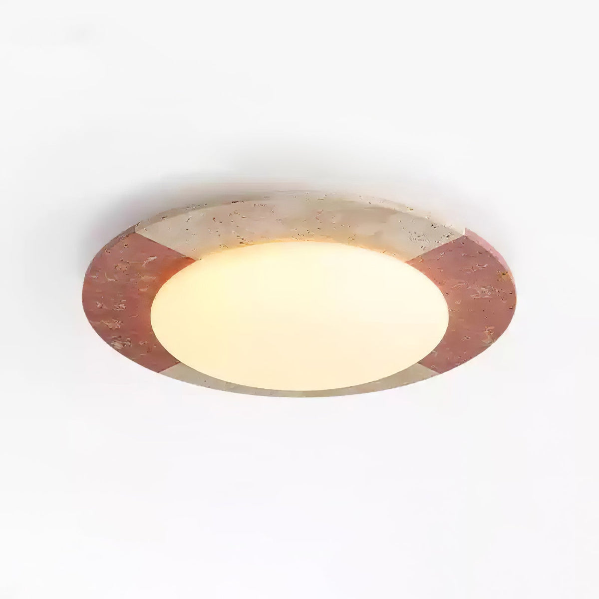 Zeraeos travertin plafondlamp