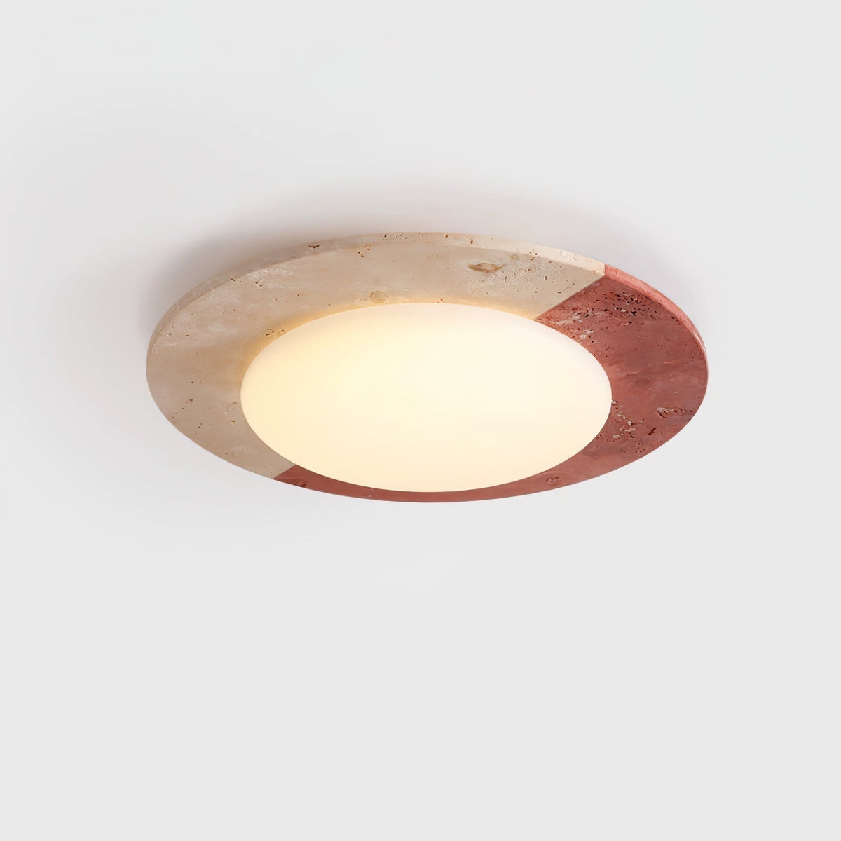 Zeraeos travertin plafondlamp