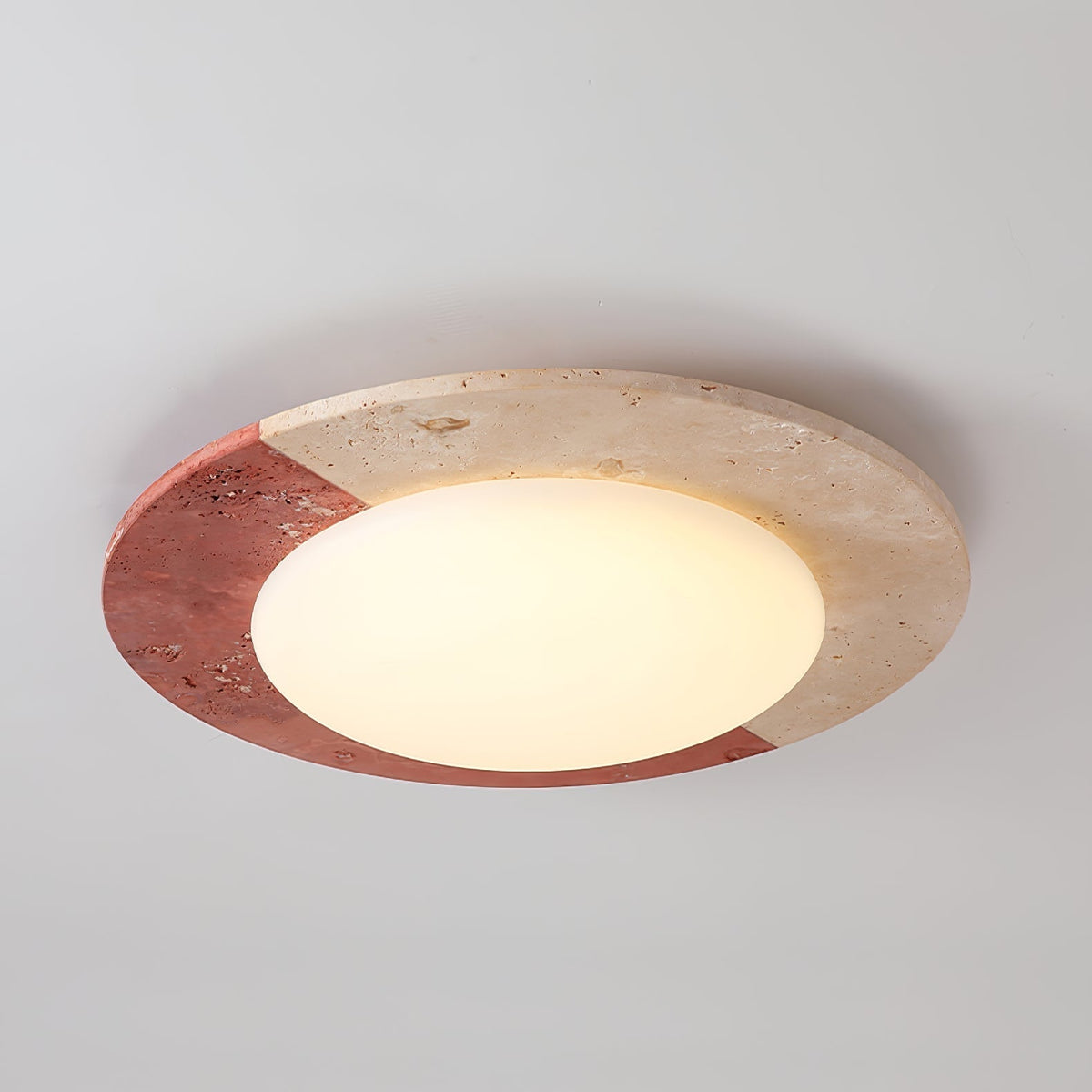 Zeraeos travertin plafondlamp