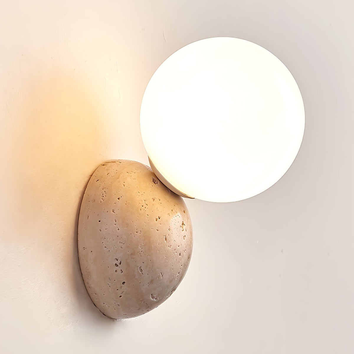 Cethair travertin wandlamp