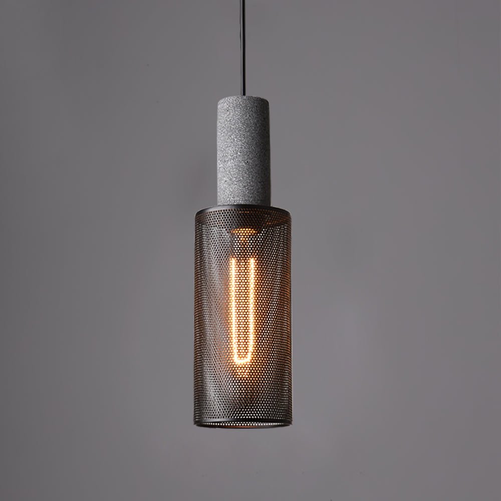 Lumeraine hanglamp van cement met mesh