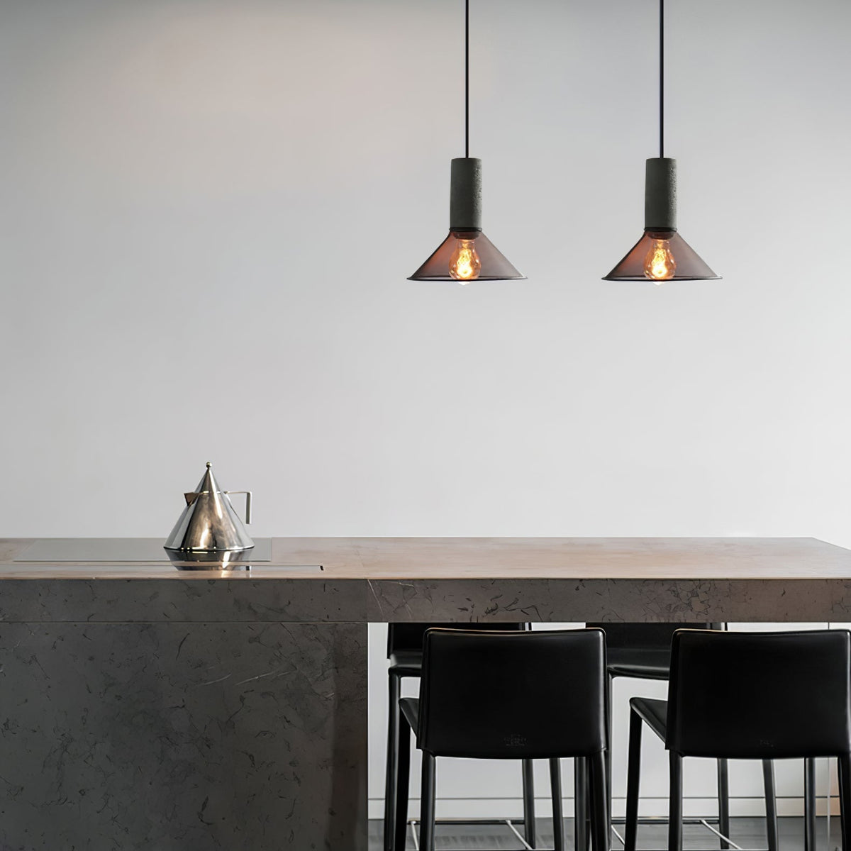 Lumeraine hanglamp van cement met mesh