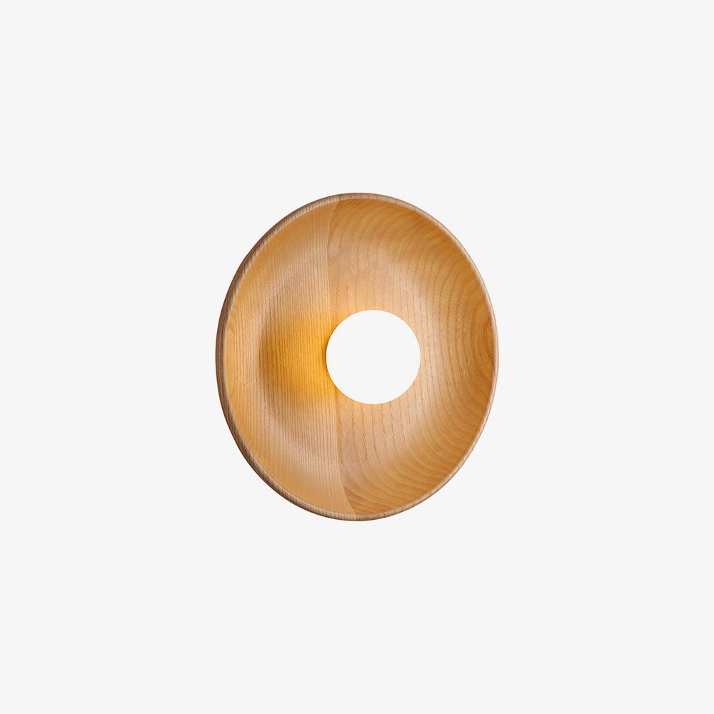 Sirixa moderne minimalistische wandlamp van glas en hout
