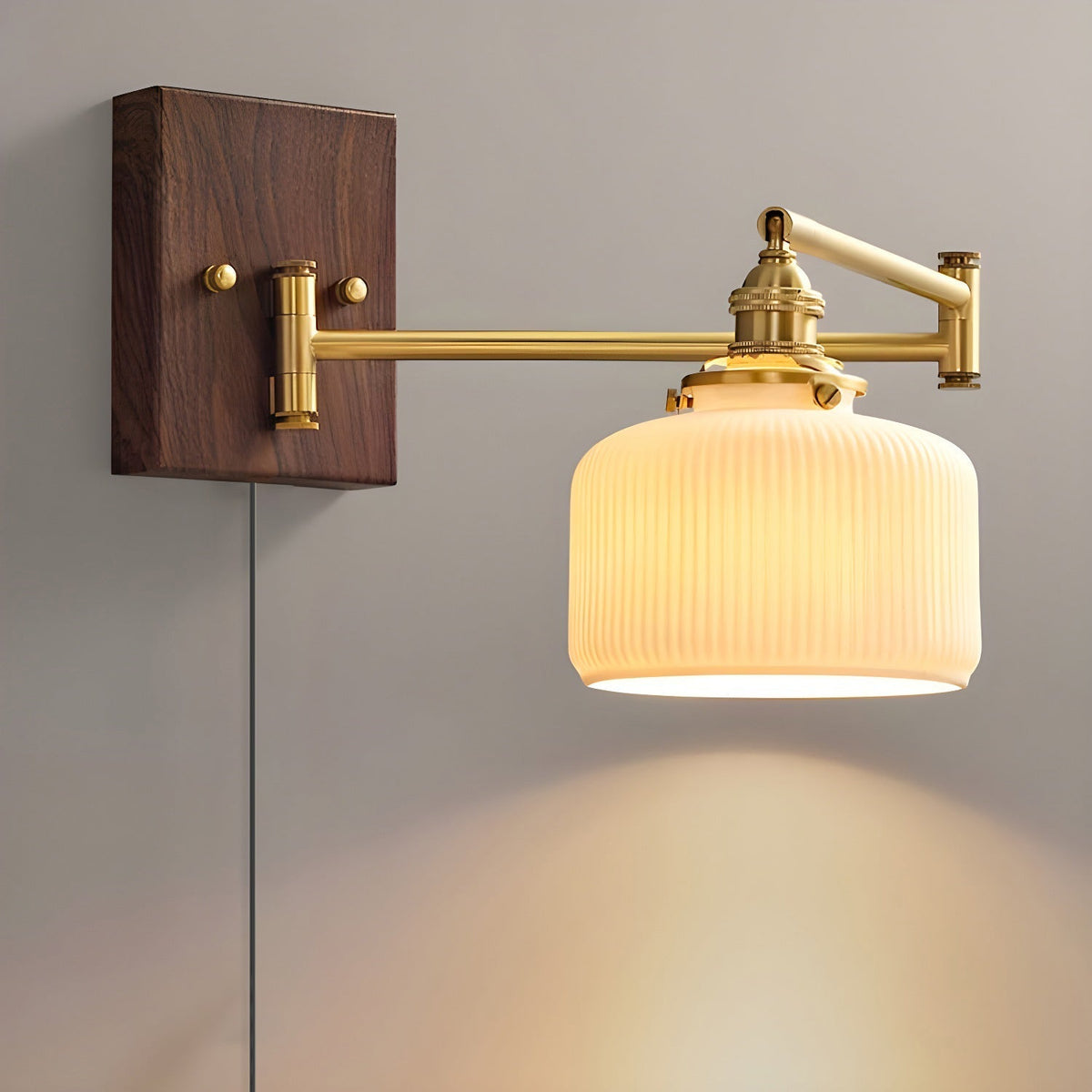 Keramische Geometry met stekker wandlamp