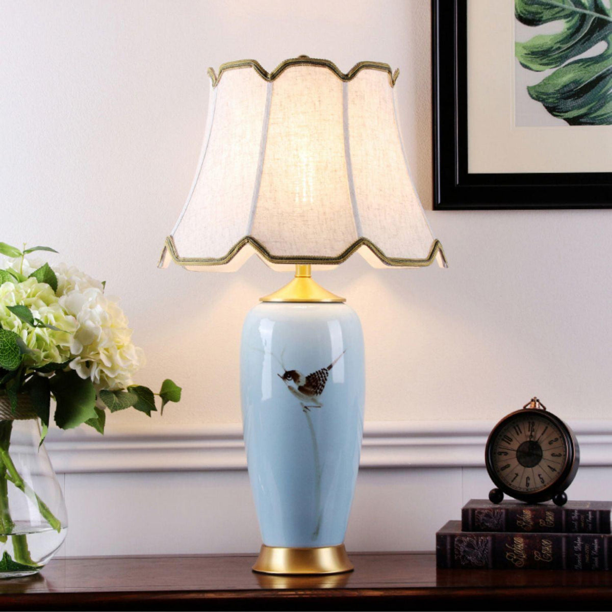 Sparrow Oriental keramische tafellamp