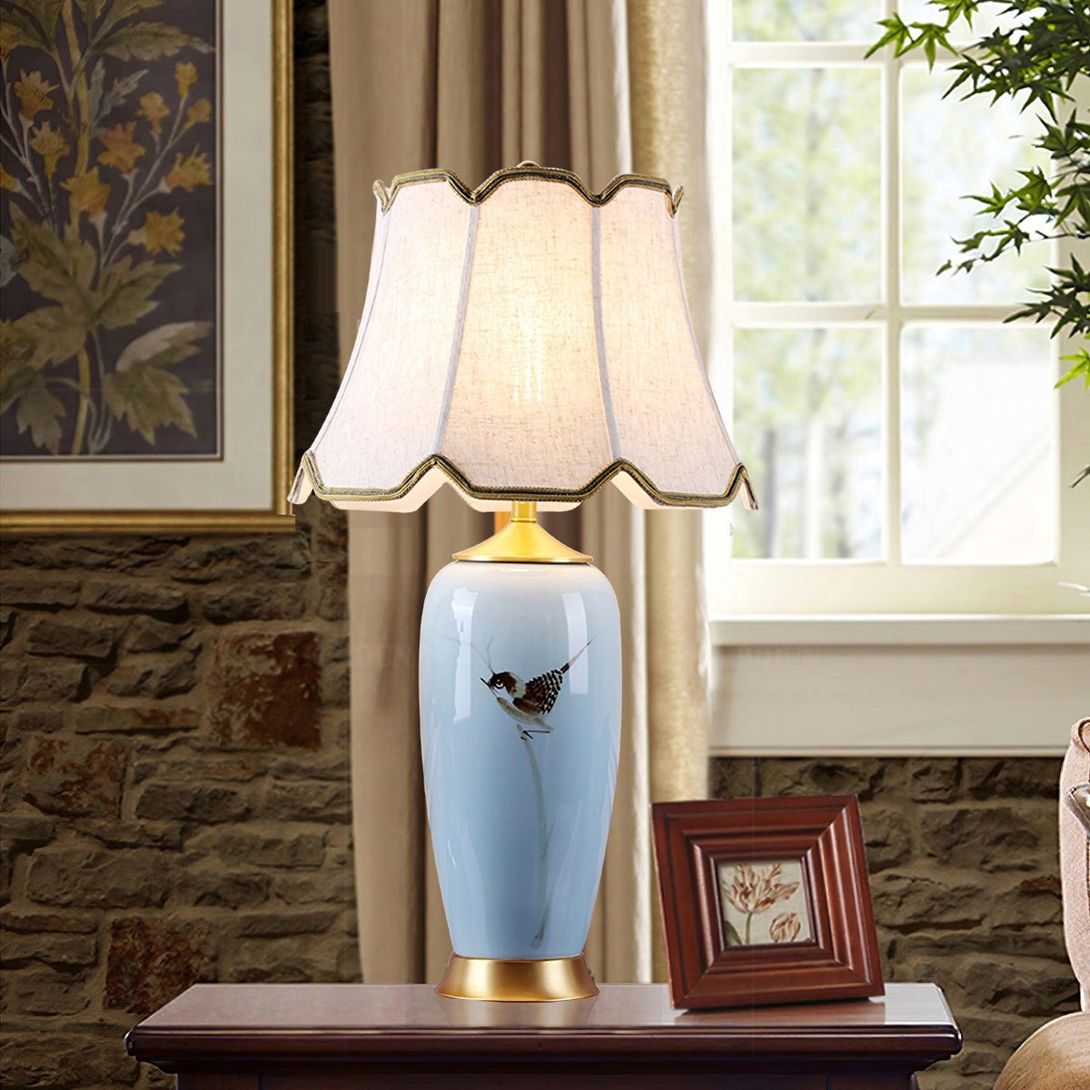 Sparrow Oriental keramische tafellamp