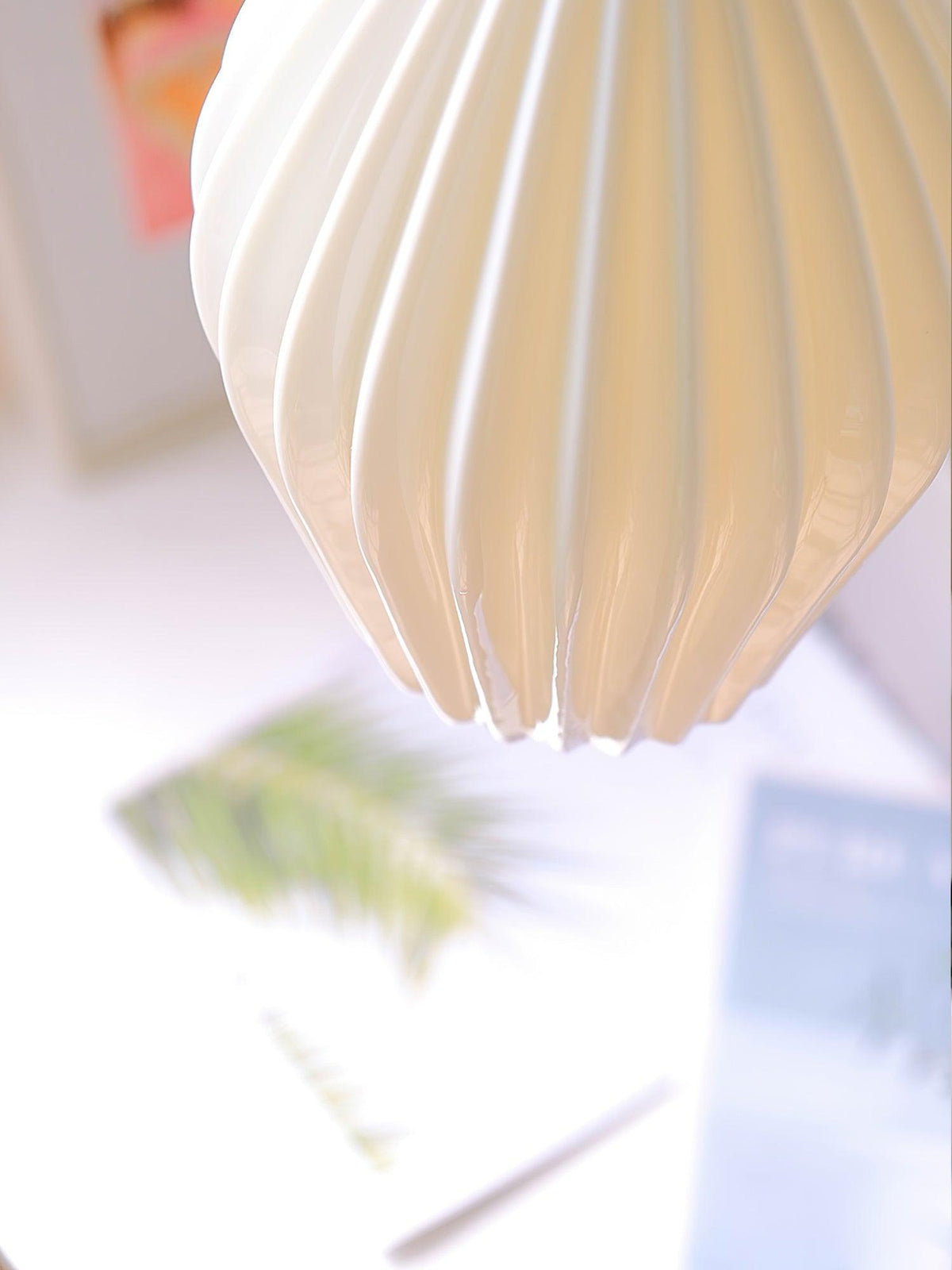 Virove hanglamp keramisch ribstructuur elegant