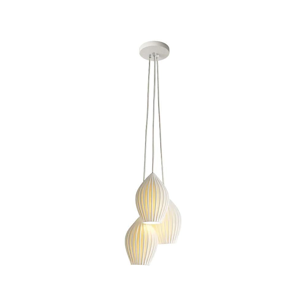 Virove hanglamp keramisch ribstructuur elegant