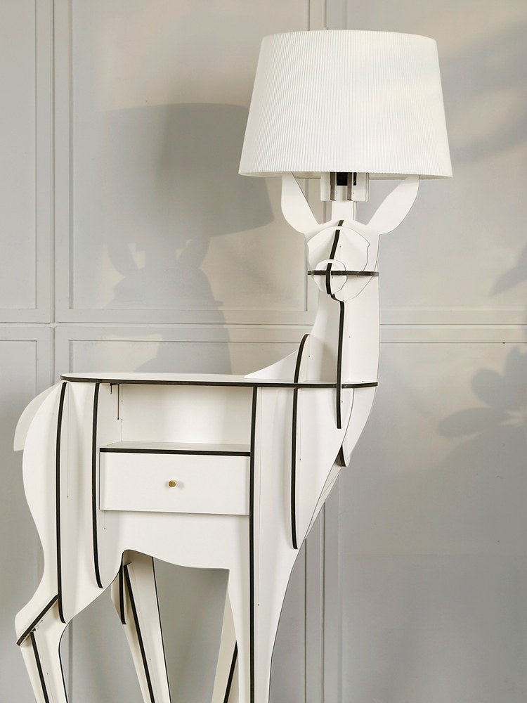 Cervus vloerlamp met diepe kap
