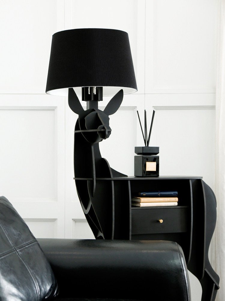 Cervus vloerlamp met diepe kap