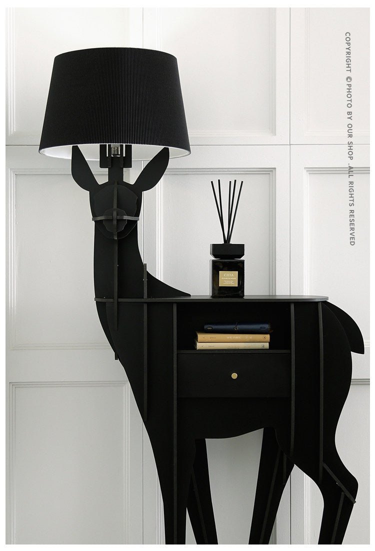 Cervus vloerlamp met diepe kap