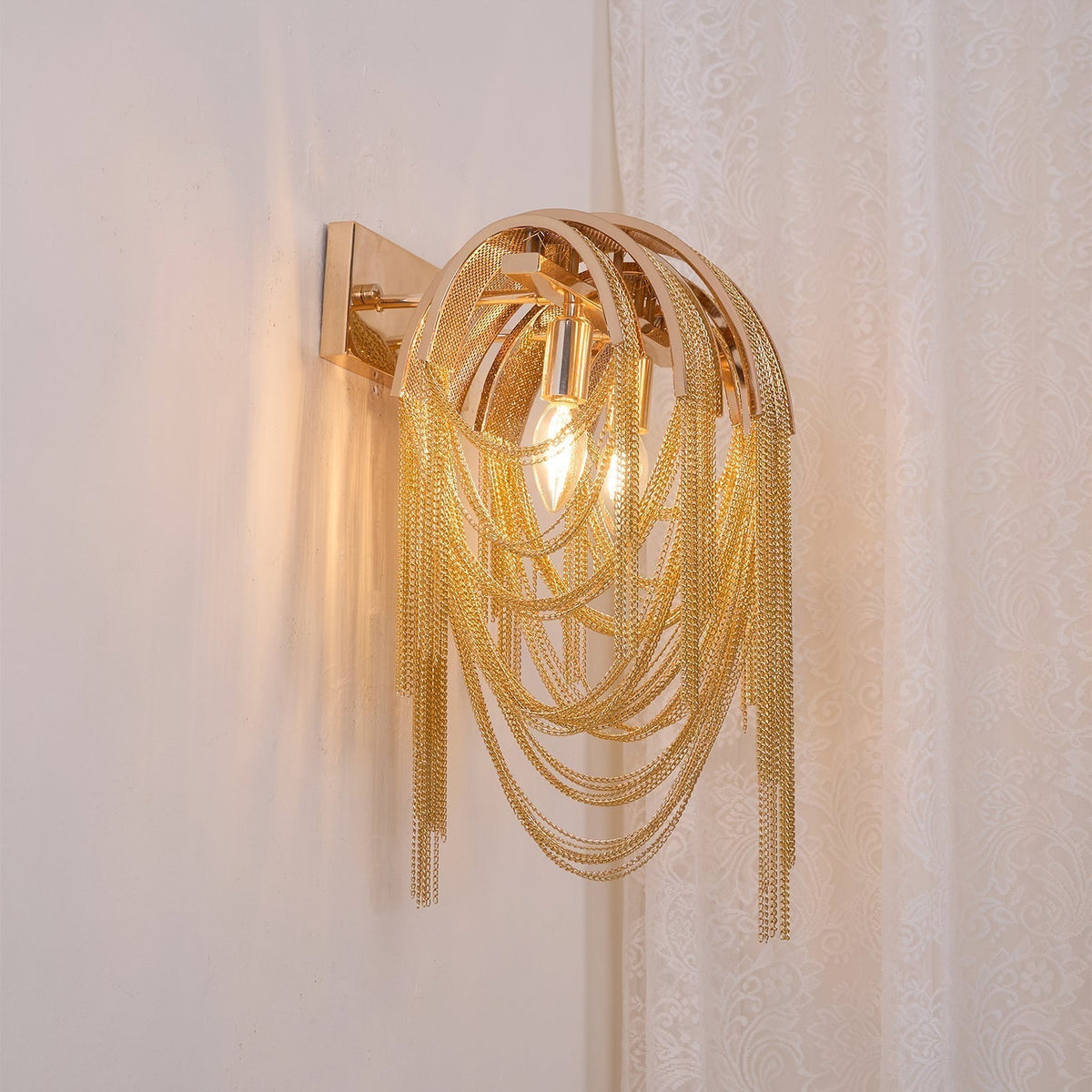 Chains Postmodern luxe Tassel wandlamp