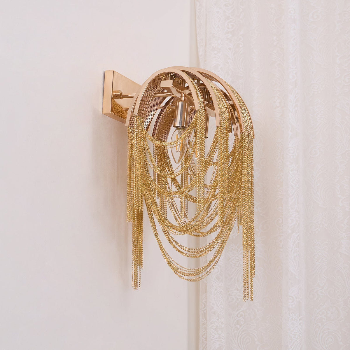 Chains Postmodern luxe Tassel wandlamp