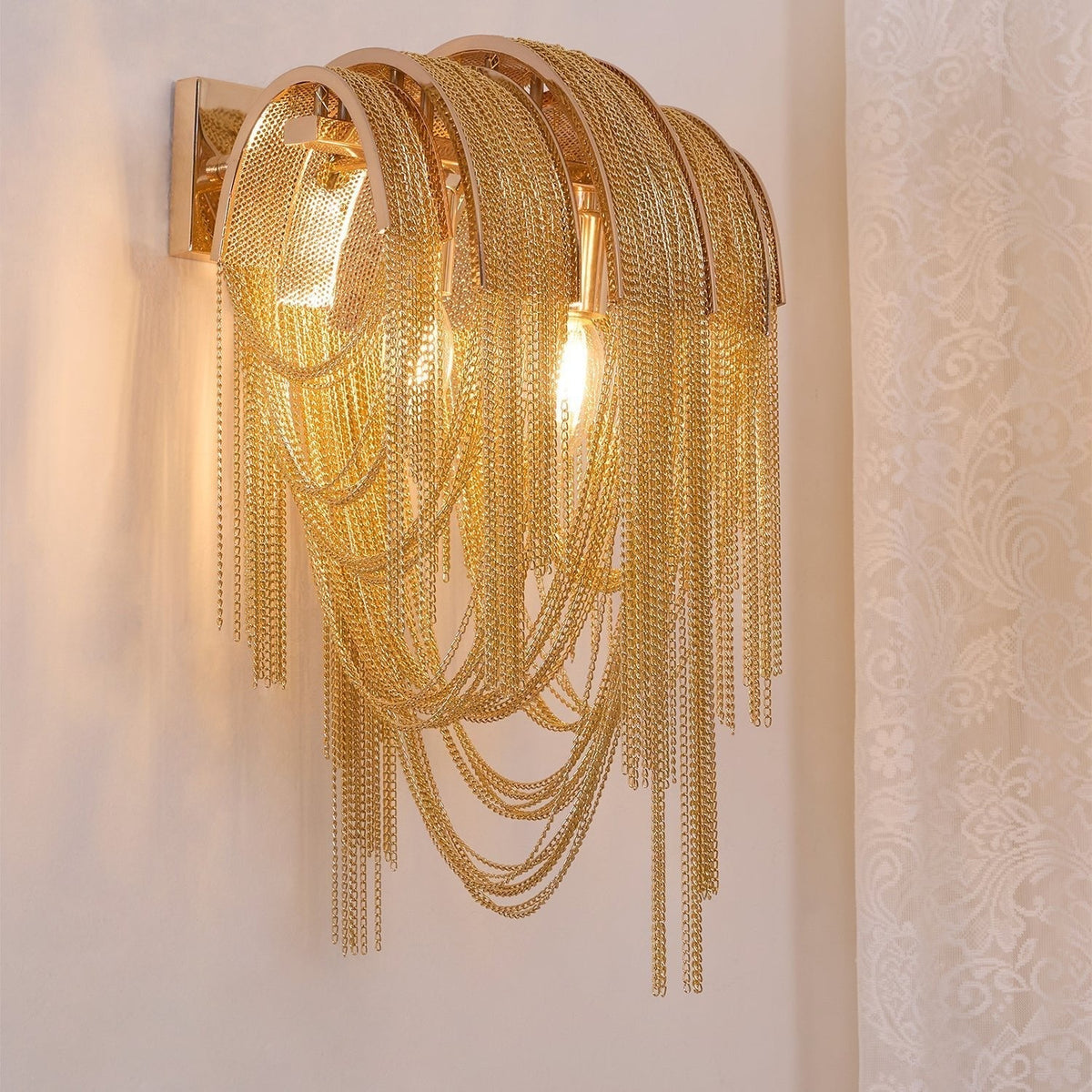 Chains Postmodern luxe Tassel wandlamp