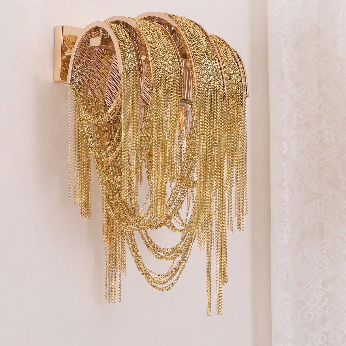 Chains Postmodern luxe Tassel wandlamp