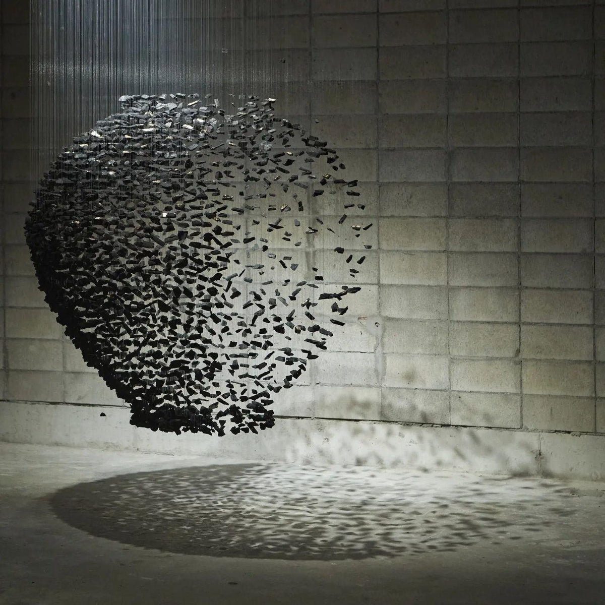 Seliian Koolsteen sculpturale kroonluchter met letters G tot L
