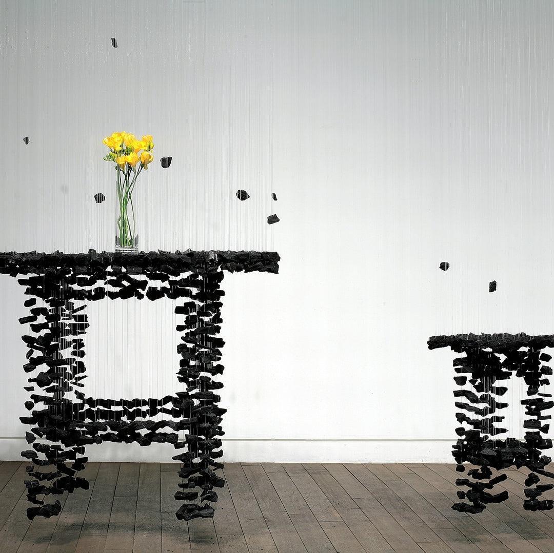 Seliian Koolsteen sculpturale kroonluchter met letters G tot L