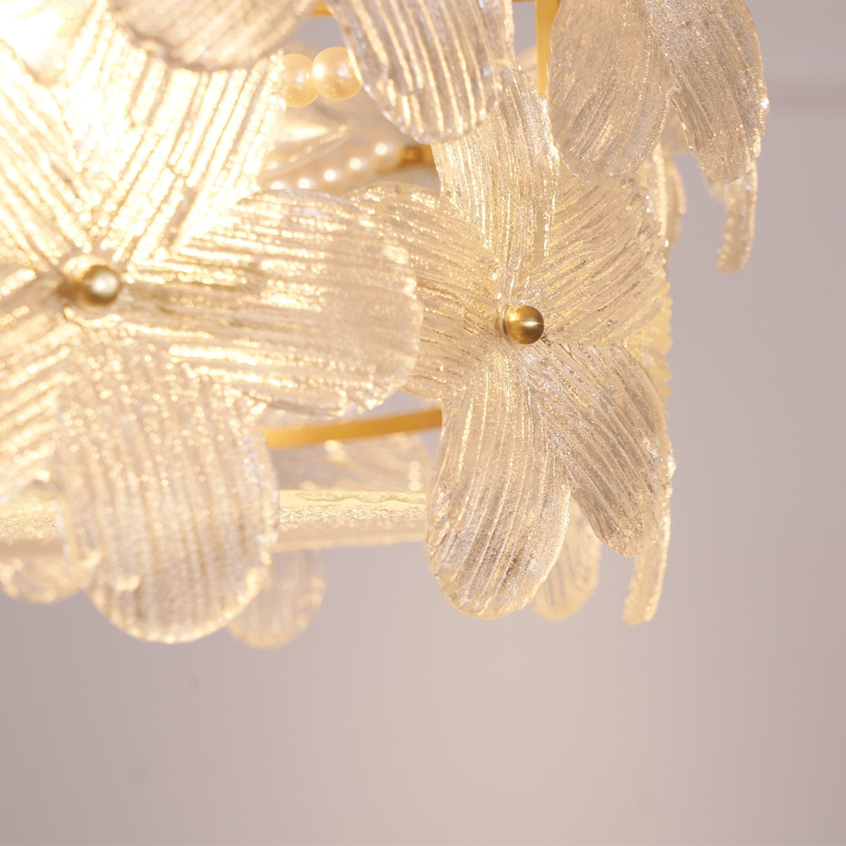 Hydrangea-glas kroonluchter