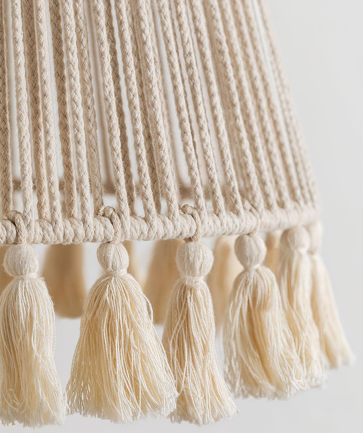 Hlugan traditionele hanglamp met touw en bloemblaadjes