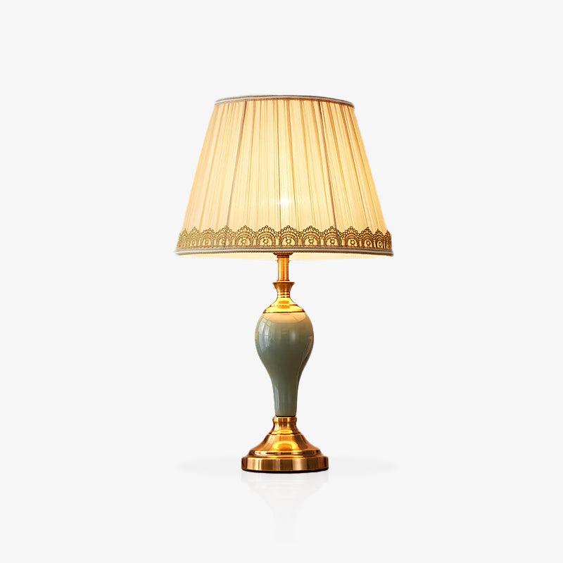 Mirova tafellamp van keramiek en stof