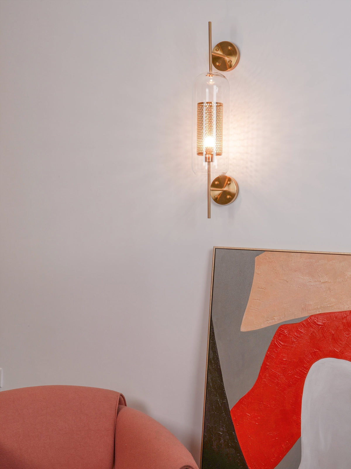 Peta Premium Noords Kunstzinnig Glas Wandlamp