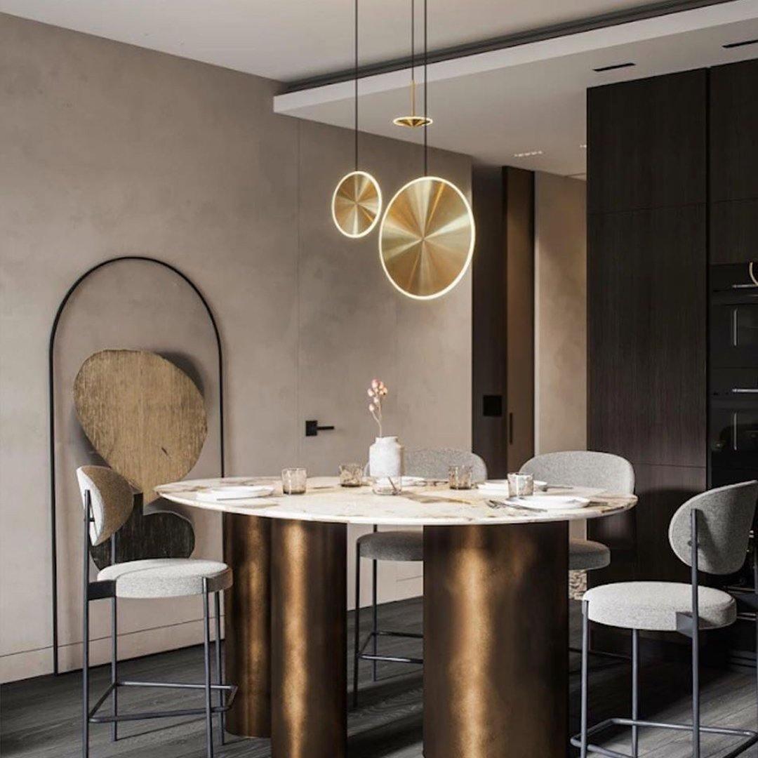 Uvenisra Moderne minimalistische hanglamp in schotelvorm