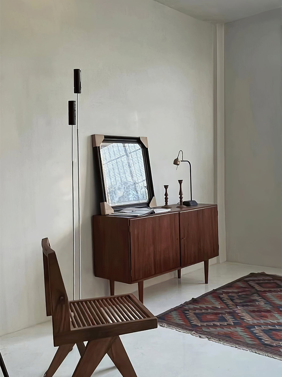 Telum minimalistisch Zwart vloerlamp