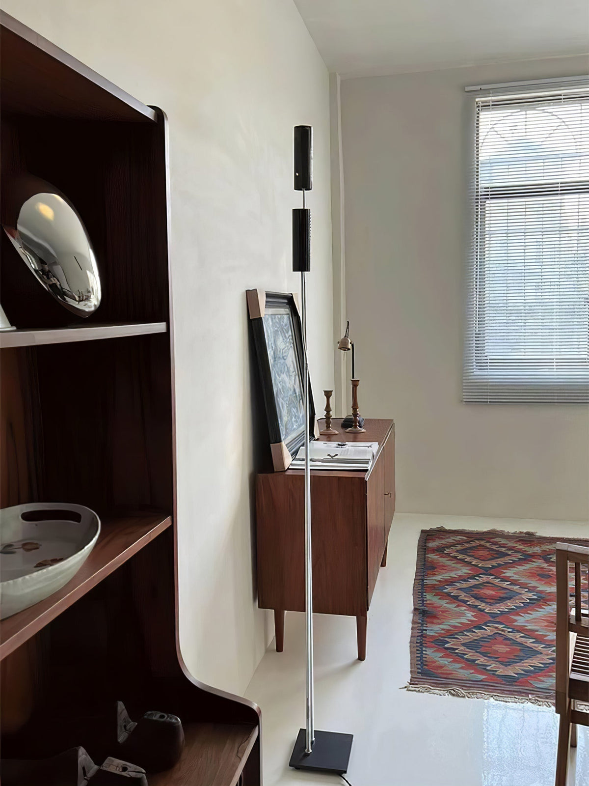 Telum minimalistisch Zwart vloerlamp