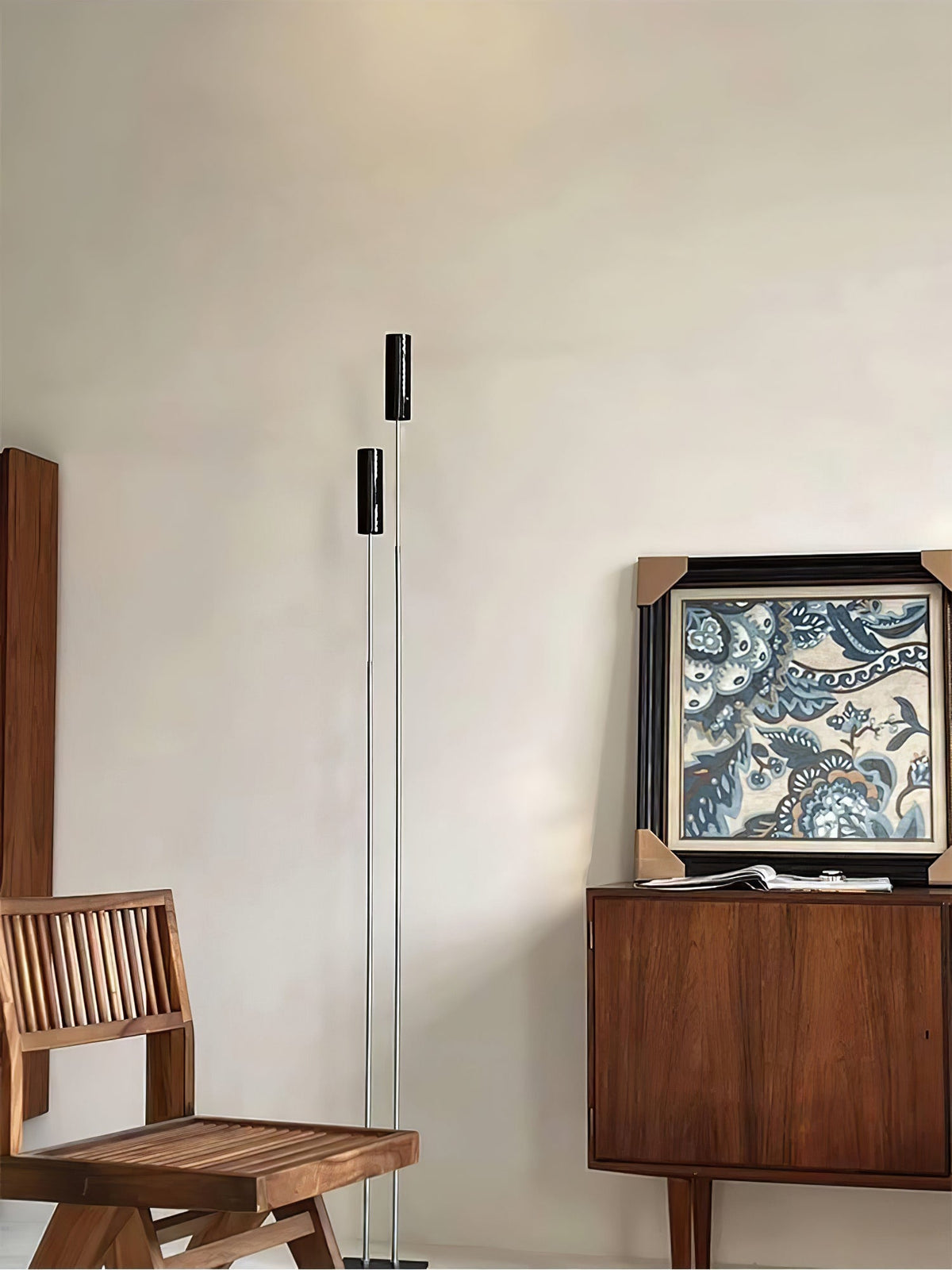 Telum minimalistisch Zwart vloerlamp