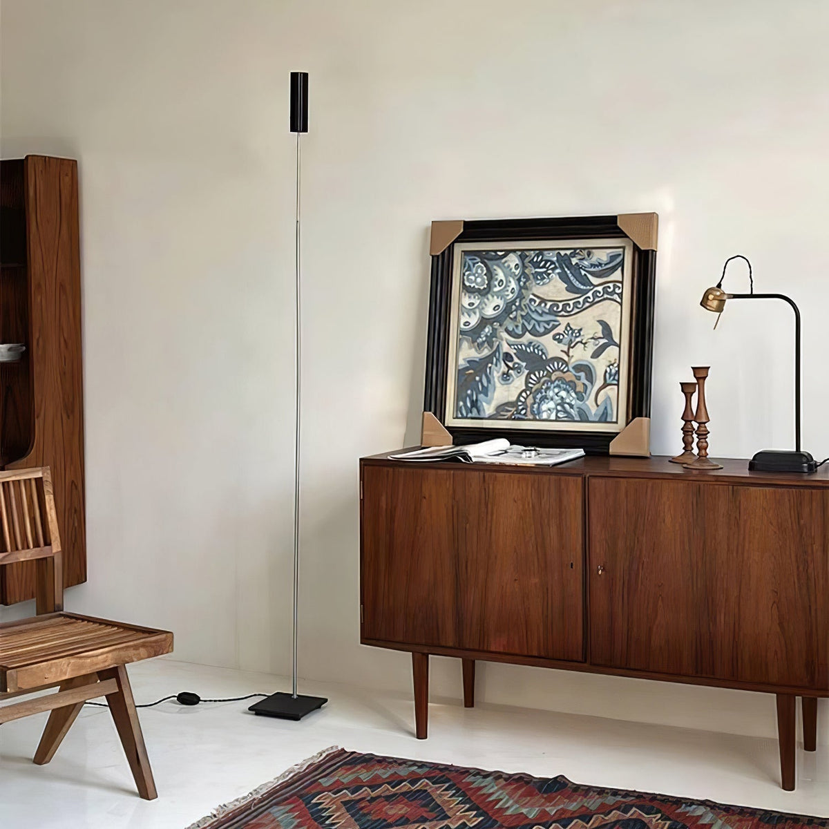 Telum minimalistisch Zwart vloerlamp