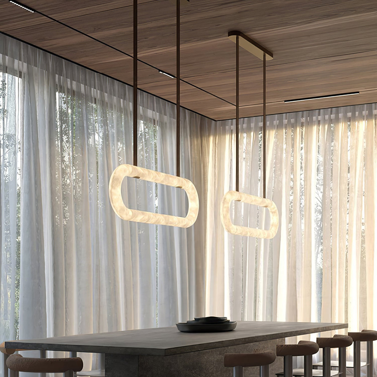 Nerina hanglamp van albast