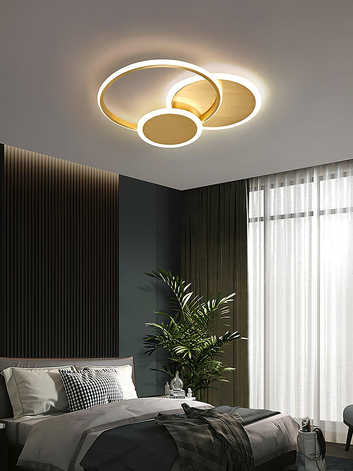 Insk Kunstzinnig Cirkels LED Plafondlamp