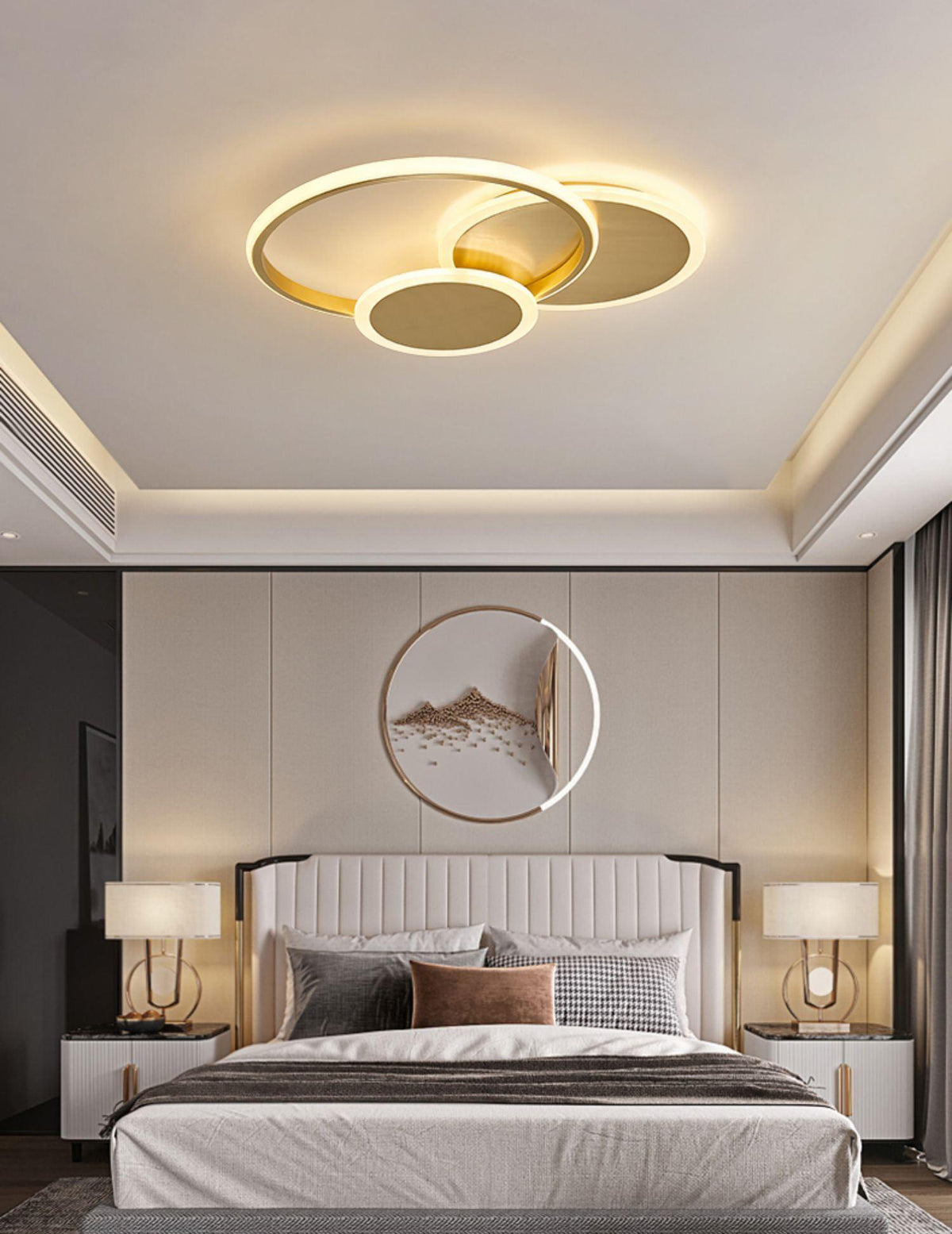 Insk Kunstzinnig Cirkels LED Plafondlamp