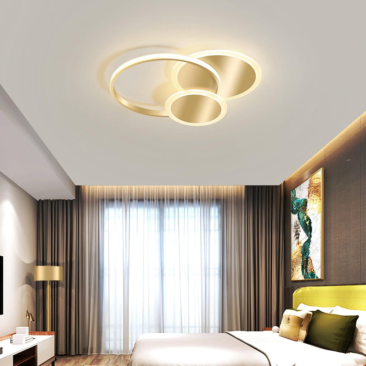 Insk Kunstzinnig Cirkels LED Plafondlamp