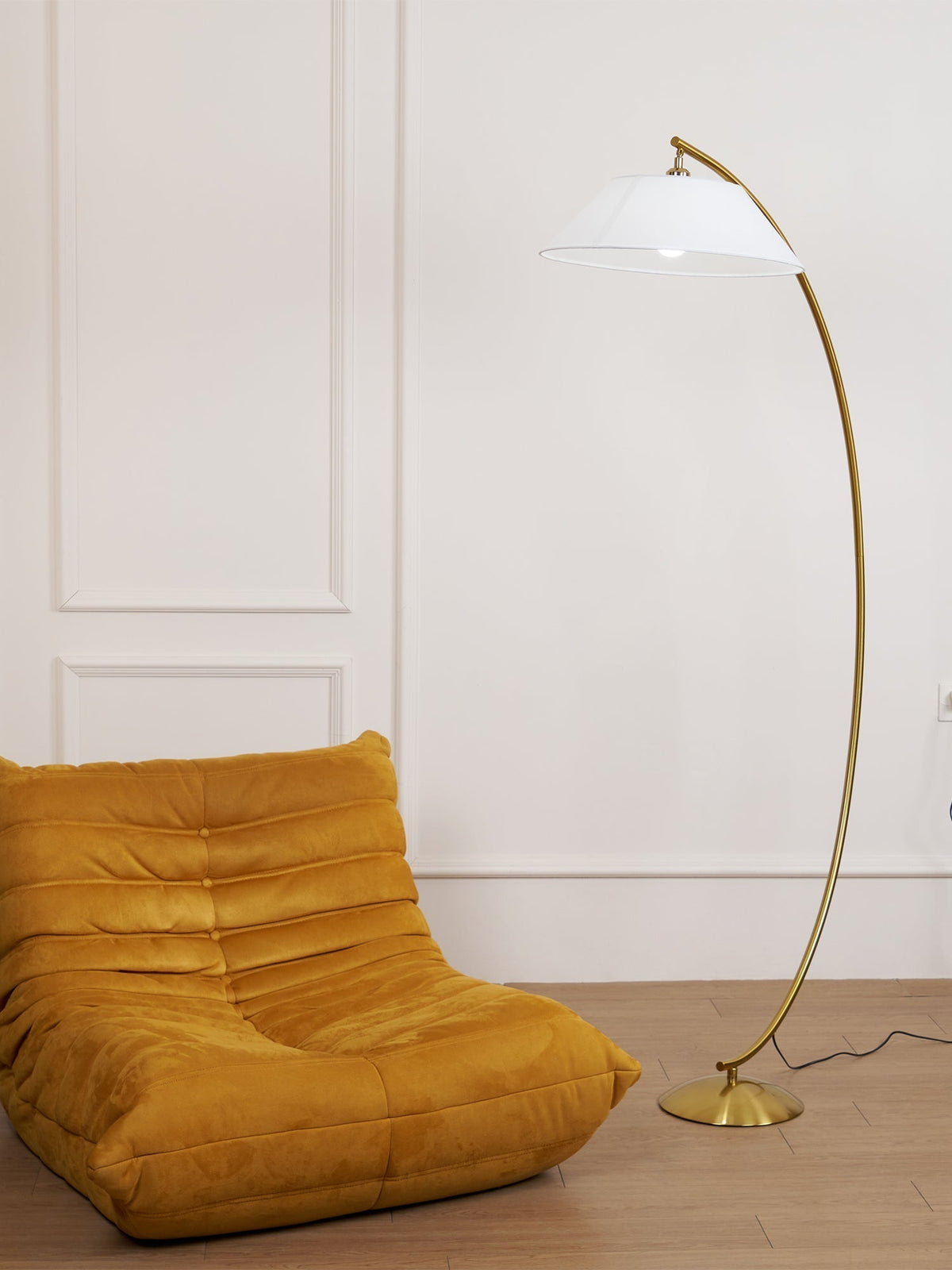 Veradin Stalen vloerlamp van vezel