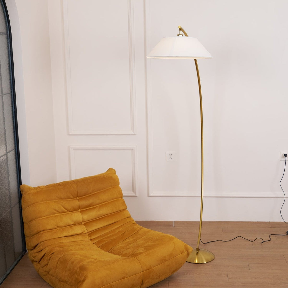 Veradin Stalen vloerlamp van vezel