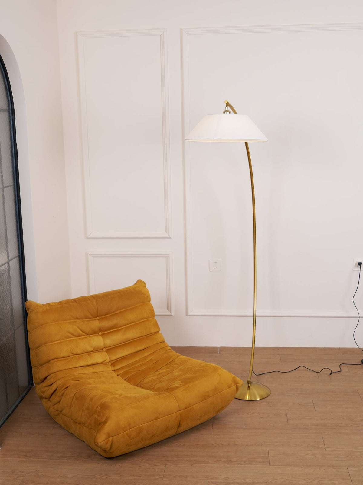 Veradin Stalen vloerlamp van vezel