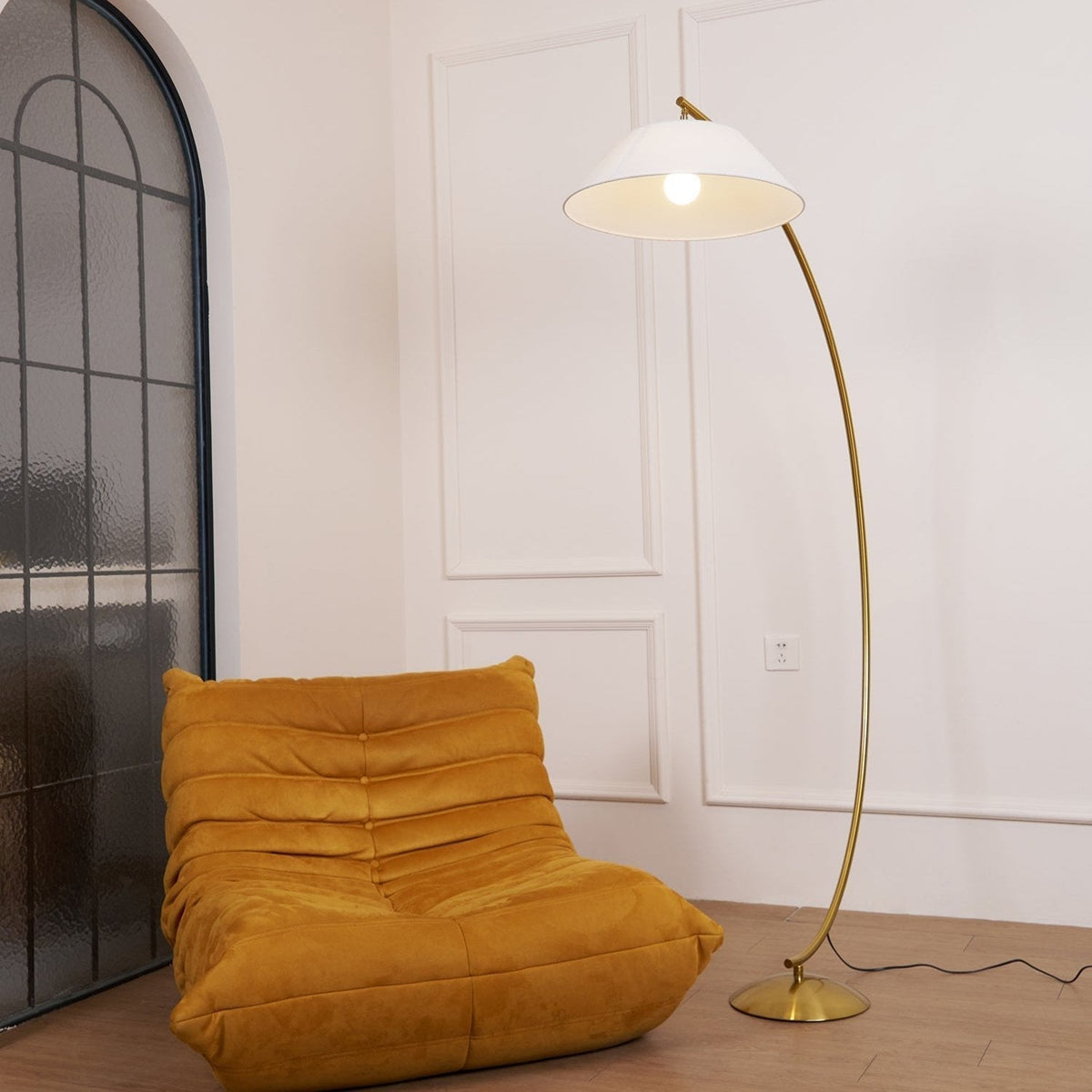 Veradin Stalen vloerlamp van vezel