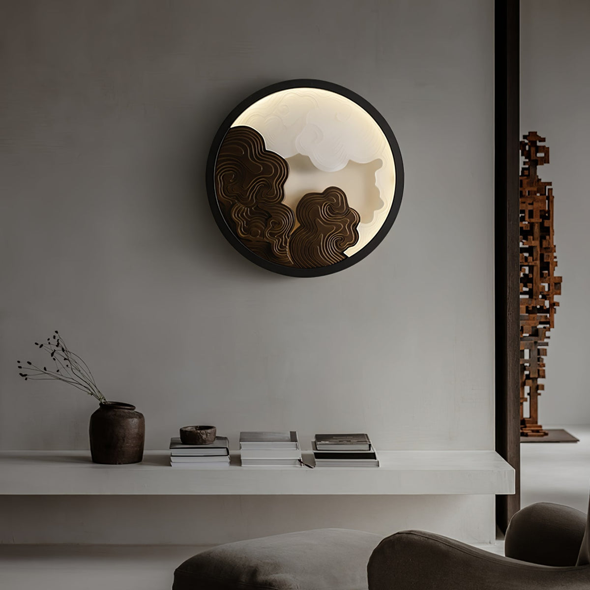 Grayson Moderne wandlamp van hout
