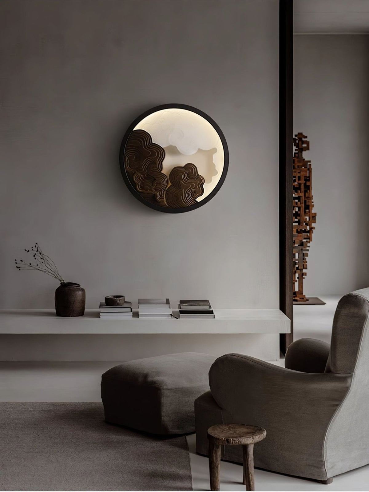 Grayson Moderne wandlamp van hout