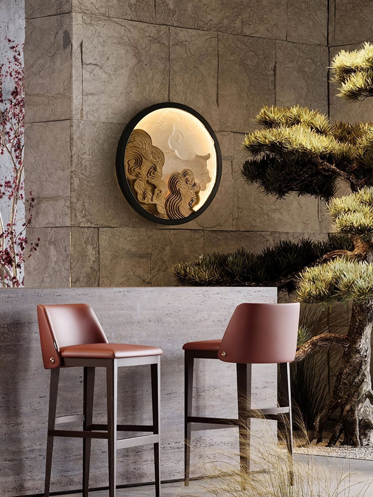 Grayson Moderne wandlamp van hout