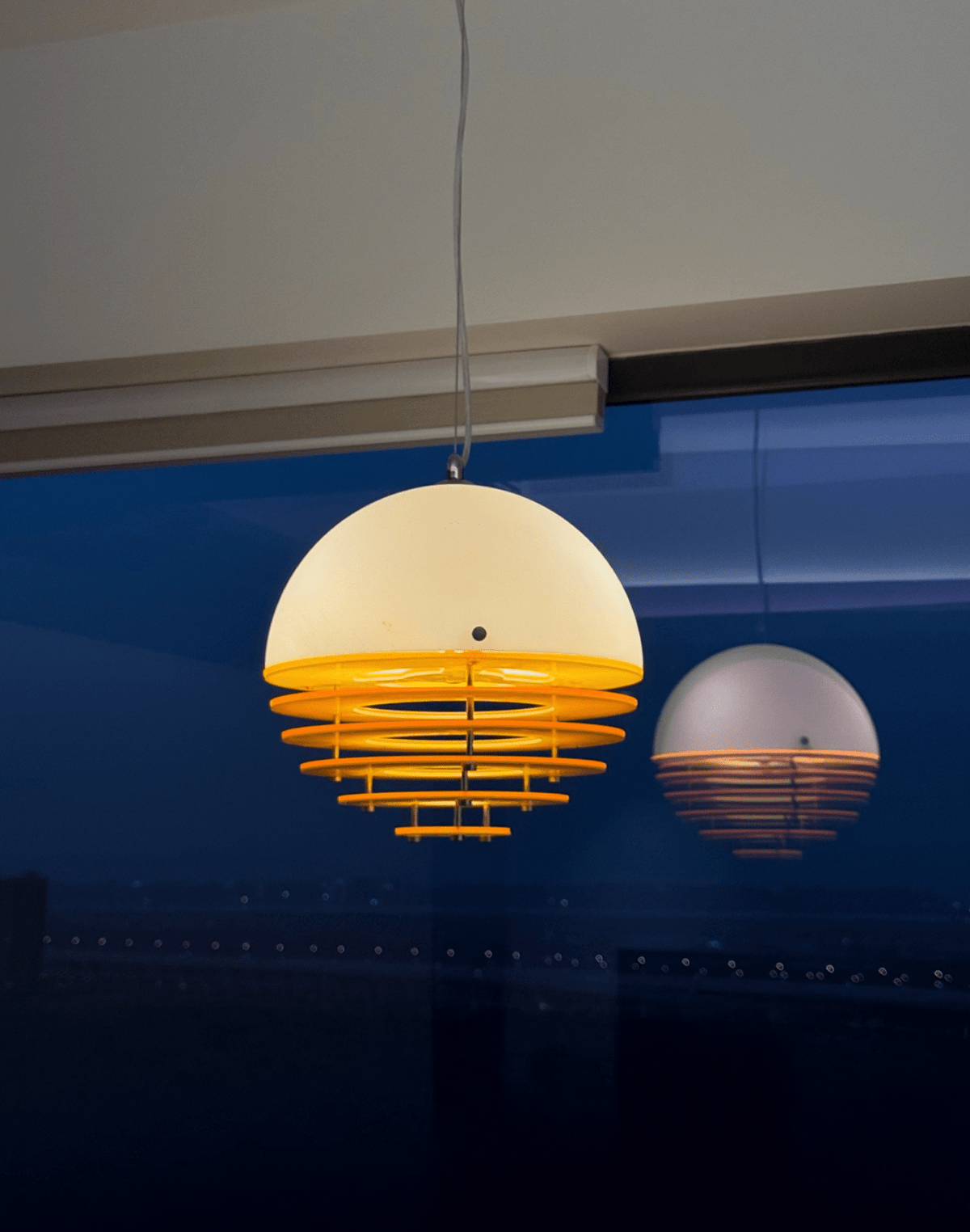 Esme Oranje gelaagde hanglamp