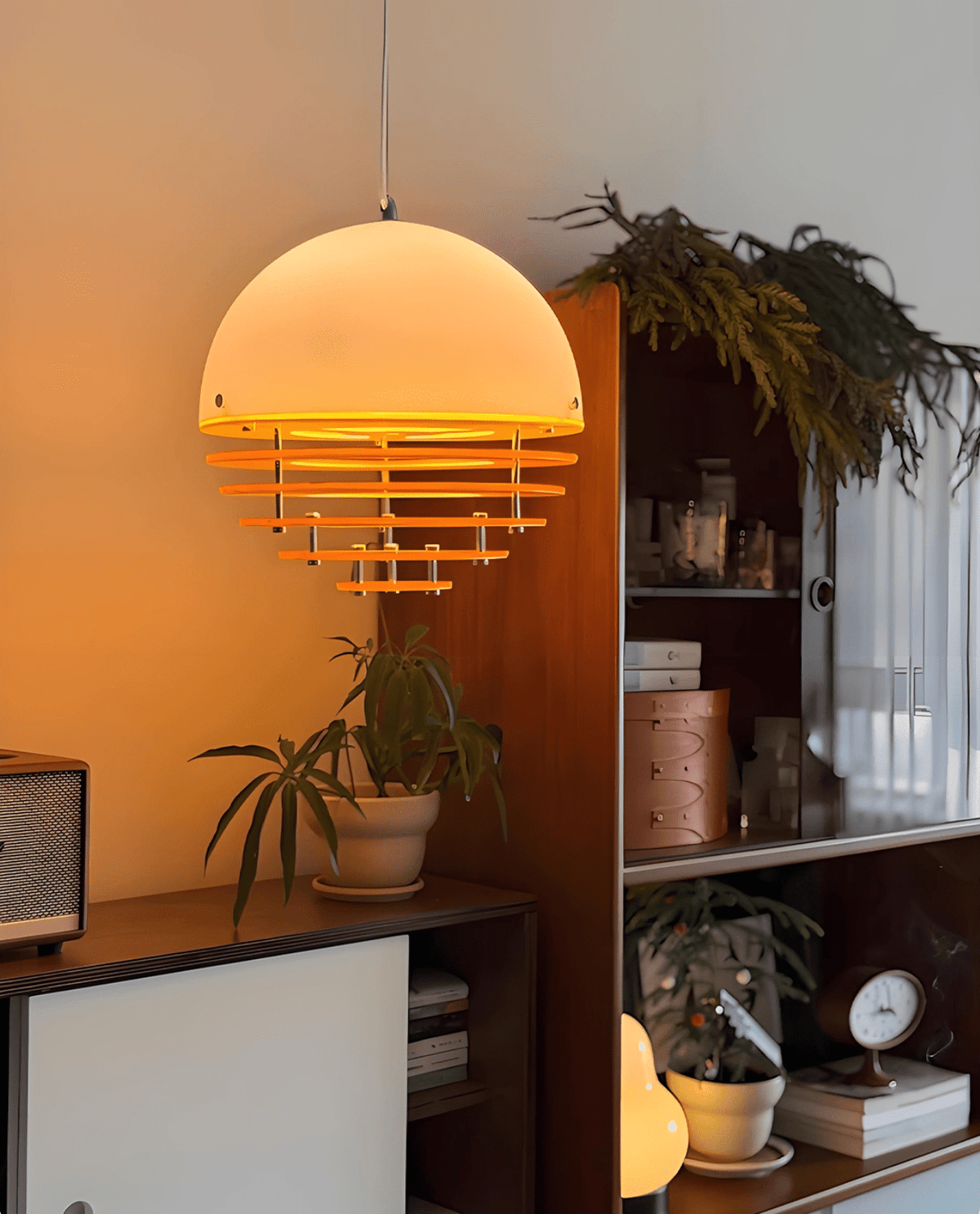 Esme Oranje gelaagde hanglamp