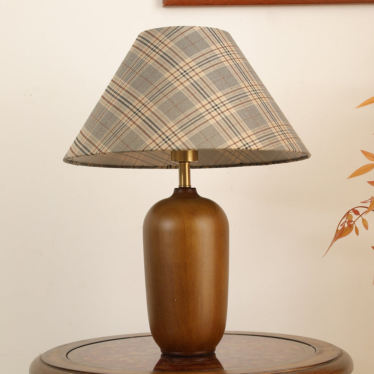 Sienna Hout en Stoffen Klassieke tafellamp